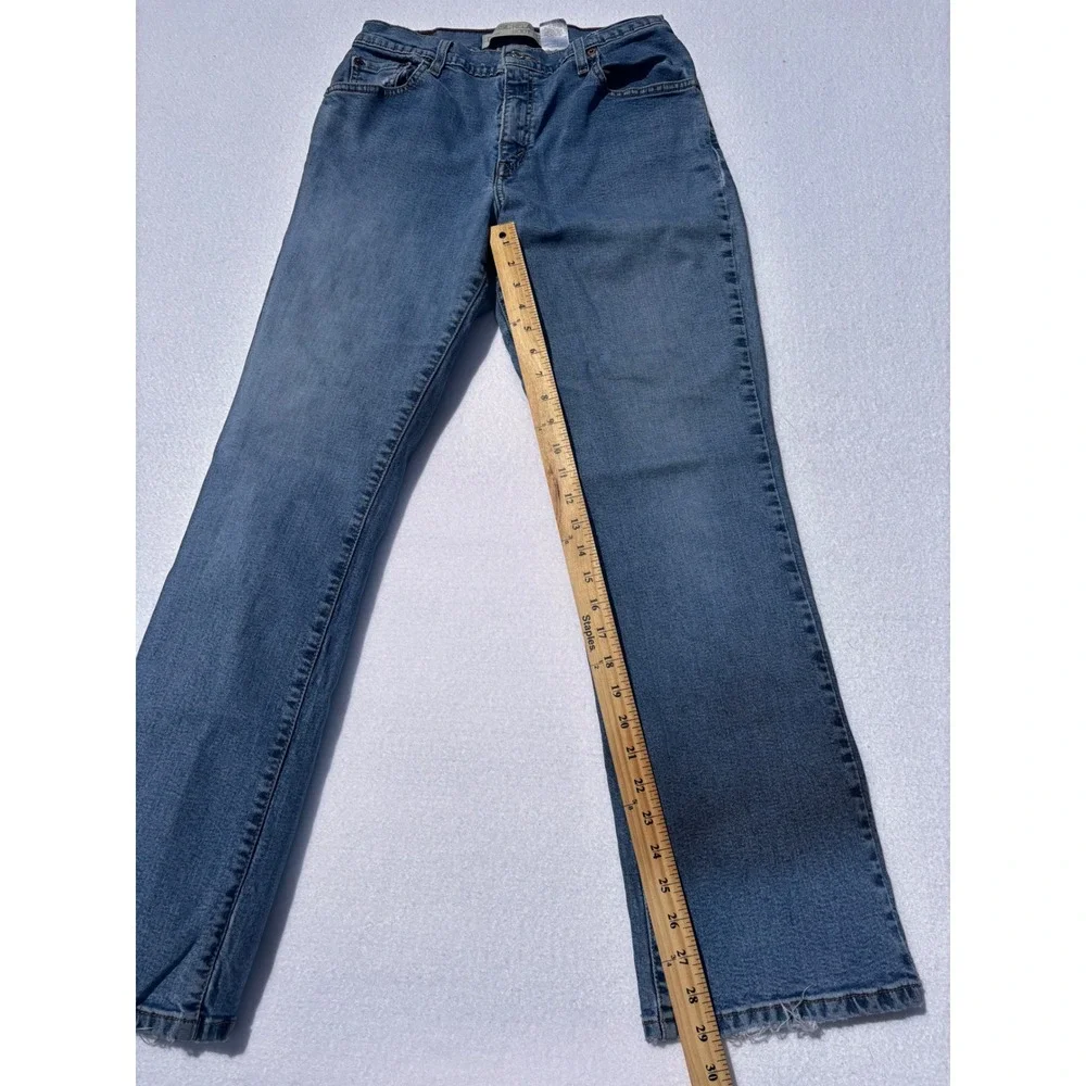 Levis VINTAGE 550 Classic‎ Relaxed Boot Cut Jeans Med Wash Blue Denim Womens 10M
